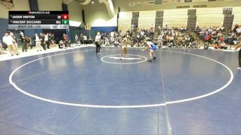 133 lbs Semifinal - Jaden Hinton, Baldwin Wallace vs Vincent Ziccardi, Washington & Lee