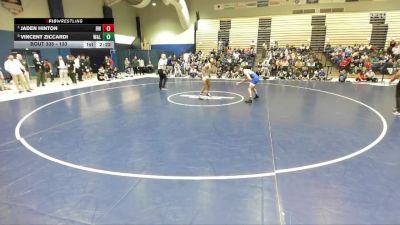 133 lbs Semifinal - Jaden Hinton, Baldwin Wallace vs Vincent Ziccardi, Washington & Lee