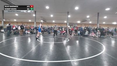 160 lbs Quarterfinal - Silas Greenman, Afton vs Robert Booth, Dallas