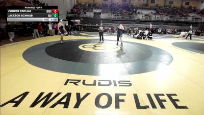 285 lbs Round Of 32 - Cooper Ebeling, The Episcopal Academy vs Jackson Schwab, Blair Academy