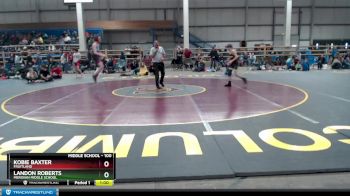 100 lbs Cons. Round 3 - Landon Roberts, Meridian Middle School vs Kobie Baxter, Fruitland