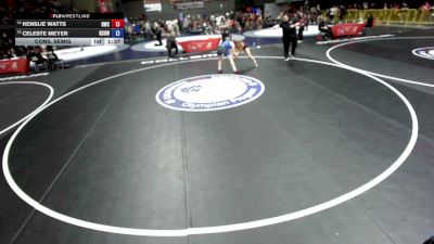 125 lbs Cons. Semis - Kenslie Watts, Reign Wrestling Club vs Celeste Meyer, Revival School Of Wrestling