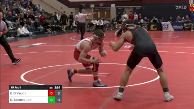 133 lbs Rr Rnd 1 - Draegen Orine, NC State vs Dom Zaccone, Campbell