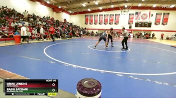 184 lbs Champ. Round 2 - Orian Jenkins, Menlo NWCA vs Rabih Badrani, Palomar College