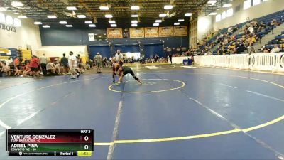 138 lbs Round 5 (8 Team) - Venture Gonzalez, Team Barracuda vs Adriel Pina, Cowboys WC