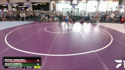 127 lbs Cons. Semi - Deztiny Hernandez, El Paso Wildcats Wrestling Club vs Reagan Gordon, Ranger 47 Wrestling Club