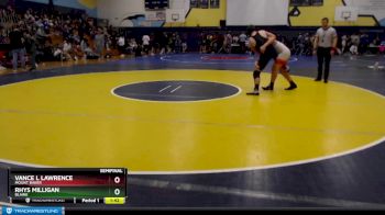 175 lbs Semifinal - Vance L Lawrence, Mount Baker vs Rhys Milligan, Blaine