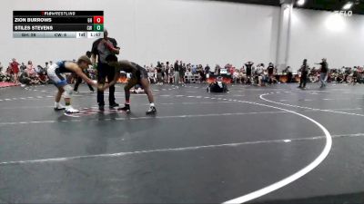 113 lbs Round 1 (6 Team) - Zion Burrows, Gamehouse TC vs Stiles Stevens, Cartel