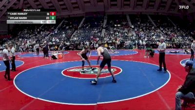 1A-150 lbs Quarterfinal - Dylan Naish, St Francis School vs Case Hanley, Banks County