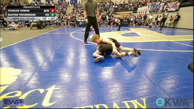 70 lbs Quarterfinal - Charles Ohman, Mannford Pirate Youth Wrestling vs Daxton Trowbridge, Piedmont