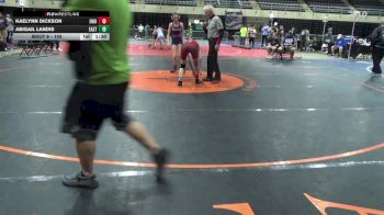 103 lbs Round Of 16 - Kaelynn Dickson, Endicott vs Abigail Landis, East Greenville