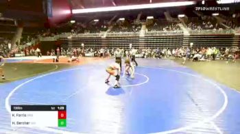 138 lbs Round Of 16 - Kayleb Farris, Green River Grapplers vs Hunter Bercher, Rco