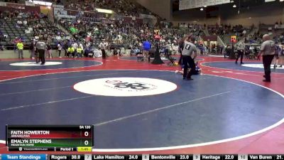 5A 120 lbs Semifinal - Faith Howerton, Arkadelphia vs Emalyn Stephens, Mountain Home