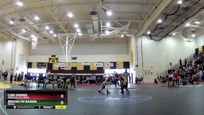 155 lbs Quarterfinal - Lori Grimes, Marysville (A-Team) vs Brooklyn Baskin, Brush