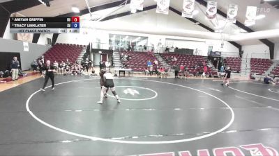 180 lbs 1st Place Match - Aniyah Griffin, Huntingdon vs Tracy Linklater, Schreiner University
