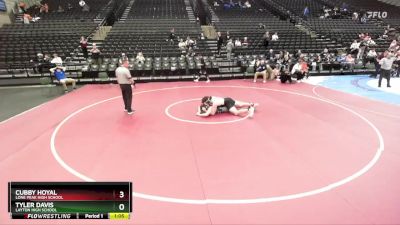 218 lbs Cons. Semi - Cubby Hoyal, Lone Peak High School vs Tyler Davis, Layton High School