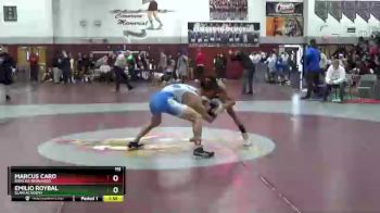 132 lbs Semifinal - Marcus Caro, Rancho Bernardo vs Emilio Roybal, SLAM Academy