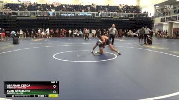 141 lbs Quarterfinal - Abraham Cerda, Fresno City College vs Evan Granados, Cerritos College