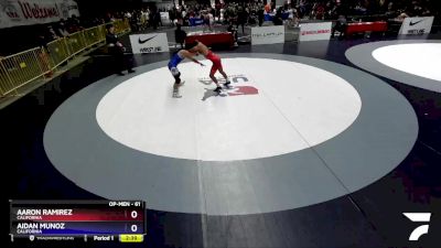 61 lbs Semifinal - Aaron Ramirez, California vs Aidan Munoz, California