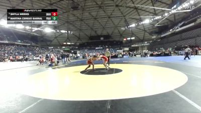 Girls 3A 135 lbs Cons. Round 4 - Martina Cereijo Barral, Prairie (Girls) vs Shyla Weeks, Snohomish (Girls)