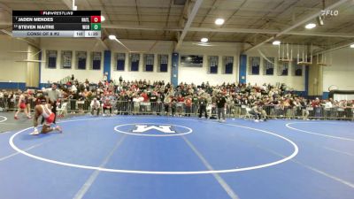 120 lbs Consi Of 8 #2 - Jaden Mendes, North Attleborough vs Steven Maitre, Woburn