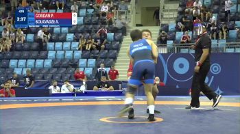 80 kg 1/4 Final - Patrik Iulian Gordan, Romania vs Achiko Bolkvadze, Georgia
