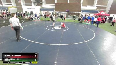 150 lbs Cons. Round 4 - Nathan Collins, Brighton vs Robert Marshall, Springville