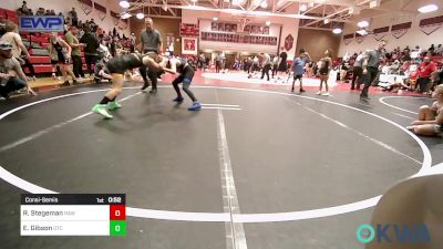 85 lbs Consolation - Robert Stegeman, Raw Wrestling Club vs Elliott Gibson, Owasso Takedown Club