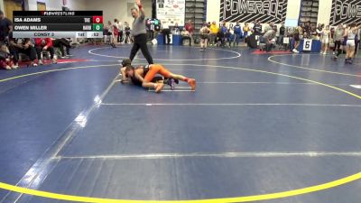 102 lbs Consy 3 - Isa Adams, The Linsly School vs Owen Miller, Harborcreek