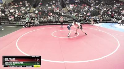 160 lbs Champ. Round 1 - Jed Prado, Wasatch High School vs Colten Rosenvall, Corner Canyon