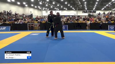 Manuel Joseph Padilla vs Michael Zenga 2024 World Masters IBJJF Jiu-Jitsu Championship