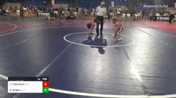 57 lbs Consi Of 8 #2 - Tobias Martinez, Maize Wrestling vs Dakota Green, Oklahoma Chaos