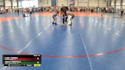 48 lbs Rd# 6- 9:00am Saturday Final Pool - Nixon Mendoza, West Coast Elite vs Luke Torres, Rough House