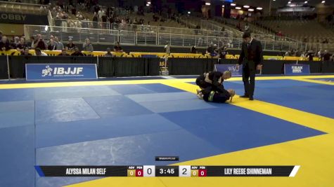 Lily Reese Shinneman vs Alyssa Milan Self 2025 Pan Kids Jiu-Jitsu IBJJF Championship