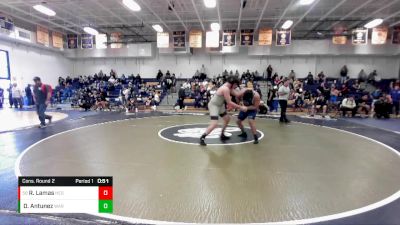 215 lbs Cons. Round 2 - Ronald Lamas, Hesperia vs Daniel Antunez, Warren