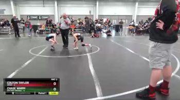 56 lbs Semis (4 Team) - Colton Taylor, SMWC vs Chase Warm, Daytrip Orange