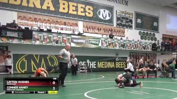 138 lbs Champ. Round 1 - Layton Hughes, Miami East vs Conner Haney, Highland (Medina)