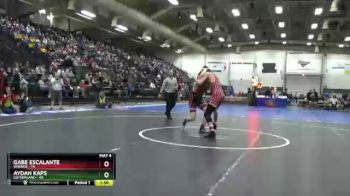 160 lbs Quarterfinals (8 Team) - Gabe Escalante, Winside vs Aydan Kaps, Sutherland