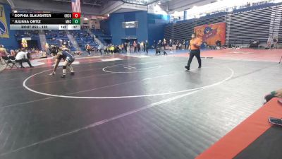 130 lbs 3rd Place Match - Sophia Slaughter, Orange County vs Julissa Ortiz, Mariana Bracetti Charter Academy