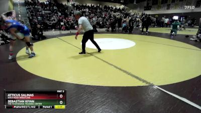 102 lbs Quarterfinal - Atticus Salinas, Gold Rush Wrestling vs Sebastian Kiyan, The Mantanona Training Center