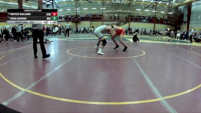 132 lbs Champ. Round 3 - Zion Borge, Bixby vs Royce Malone, Center Grove