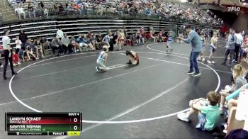 55 lbs Round 2 (6 Team) - Landyn Schadt, Iowa USA Red vs Sawyer Sigman, South Dakota Lightning