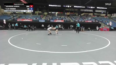 145 lbs 3rd Place Match - 2 Liv Wieber, Eastern Oregon vs Sevreign Aumua, Missouri Valley