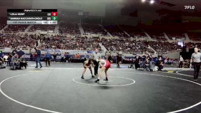 114-D1 1st Place Match - Lola Hunt, Liberty High School vs Hannah Naccarati-Cholo, Basha High School