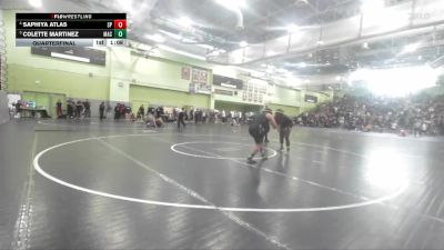 155 lbs Quarterfinal - Colette Martinez, MACES vs Saphiya Atlas, SAN PEDRO