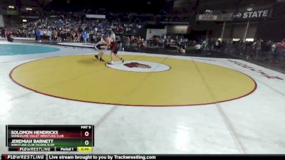 155 lbs Champ. Round 1 - Solomon Hendricks, Snoqualmie Valley Wrestling Club vs Jeremiah Barnett, Wrestling Club Tacoma Slam