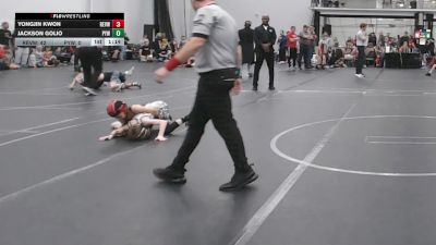 52 lbs Round 2 (4 Team) - Jackson Golio, Pennridge Youth Wrestling vs Yongjin Kwon, Revival White