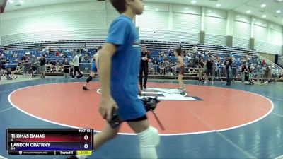 125 lbs Quarterfinal - Thomas Banas, IL vs Landon Opatrny, OH