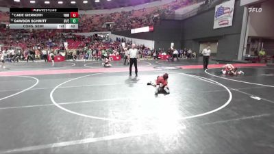 95 lbs Cons. Semi - Dawson Schmitt, Spring Valley / Elmwood vs Cade Giernoth, West Bend Wildcats