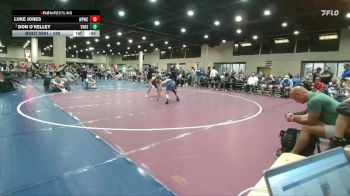 132 lbs Cons. Semi - Luke Jones, Wolf Pack Wrestling Club vs Don O`Kelley, Van Buren High School